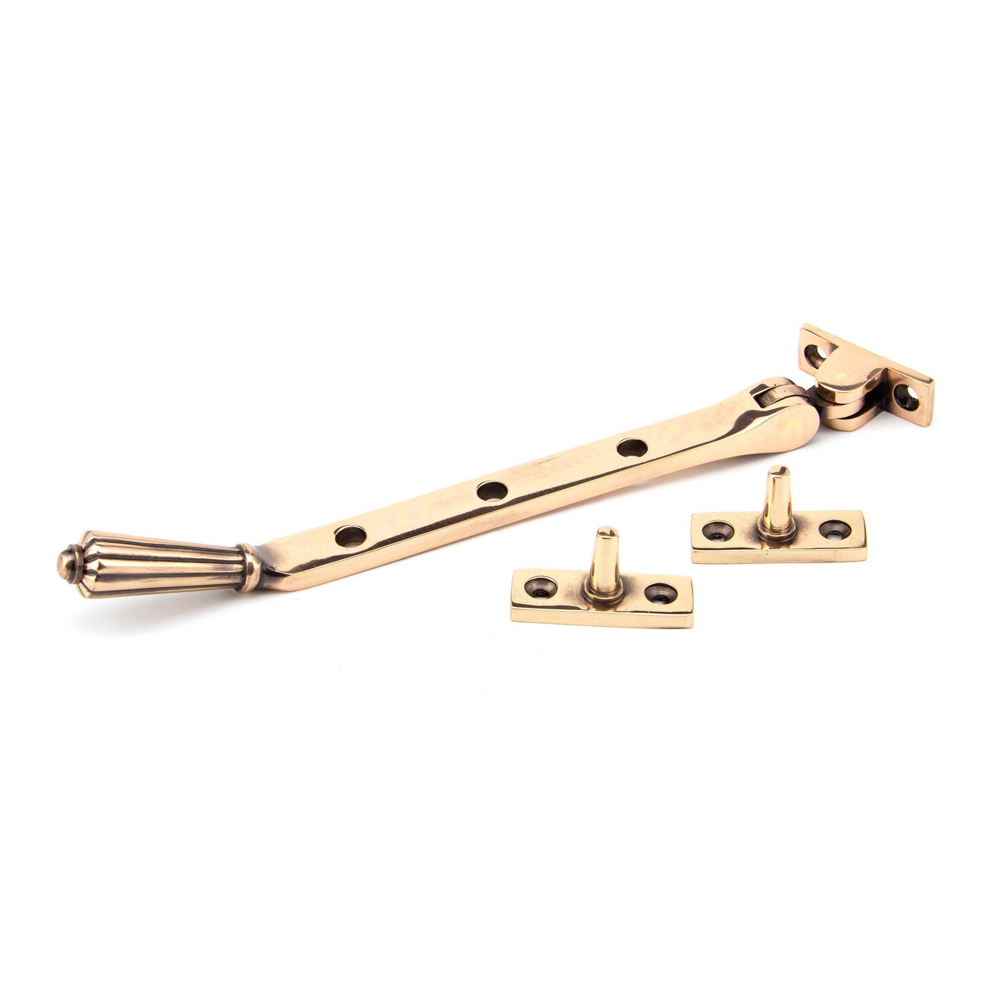 Polished Bronze 8" Hinton Stay | From The Anvil - Stays - From The Anvil - Yester Home