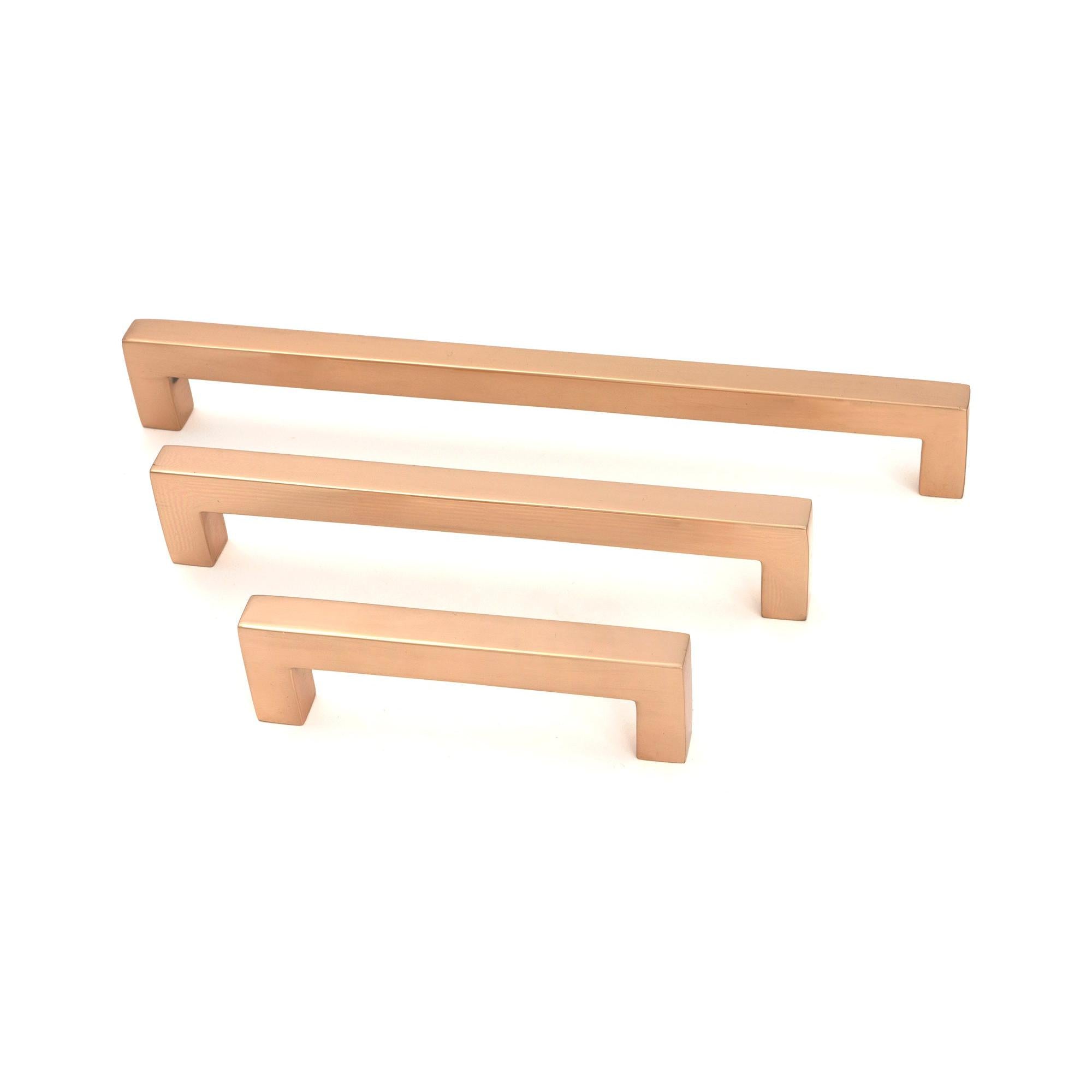 Polished Bronze Albers Pull Handle - Small - Pull Handles - From The Anvil - Yester Home