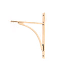 Polished Bronze Apperley Shelf Bracket (260mm x 200mm) | From The Anvil-Shelf Brackets-Yester Home