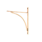 Polished Bronze Apperley Shelf Bracket (314mm x 250mm) | From The Anvil-Shelf Brackets-Yester Home