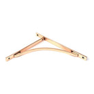 Polished Bronze Apperley Shelf Bracket (314mm x 250mm) | From The Anvil-Shelf Brackets-Yester Home