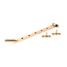 Polished Bronze Art Deco 12" Stay - Stays - From The Anvil - Yester Home