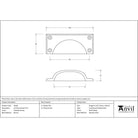 Polished Bronze Art Deco Drawer Pull | From The Anvil - Drawer Pulls - From The Anvil - Yester Home