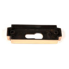 Polished Bronze Art Deco Euro Escutcheon (Set) | From The Anvil-Euro Escutcheons-Yester Home