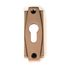 Polished Bronze Art Deco Euro Escutcheon | From The Anvil - Euro Escutcheons - From The Anvil - Yester Home