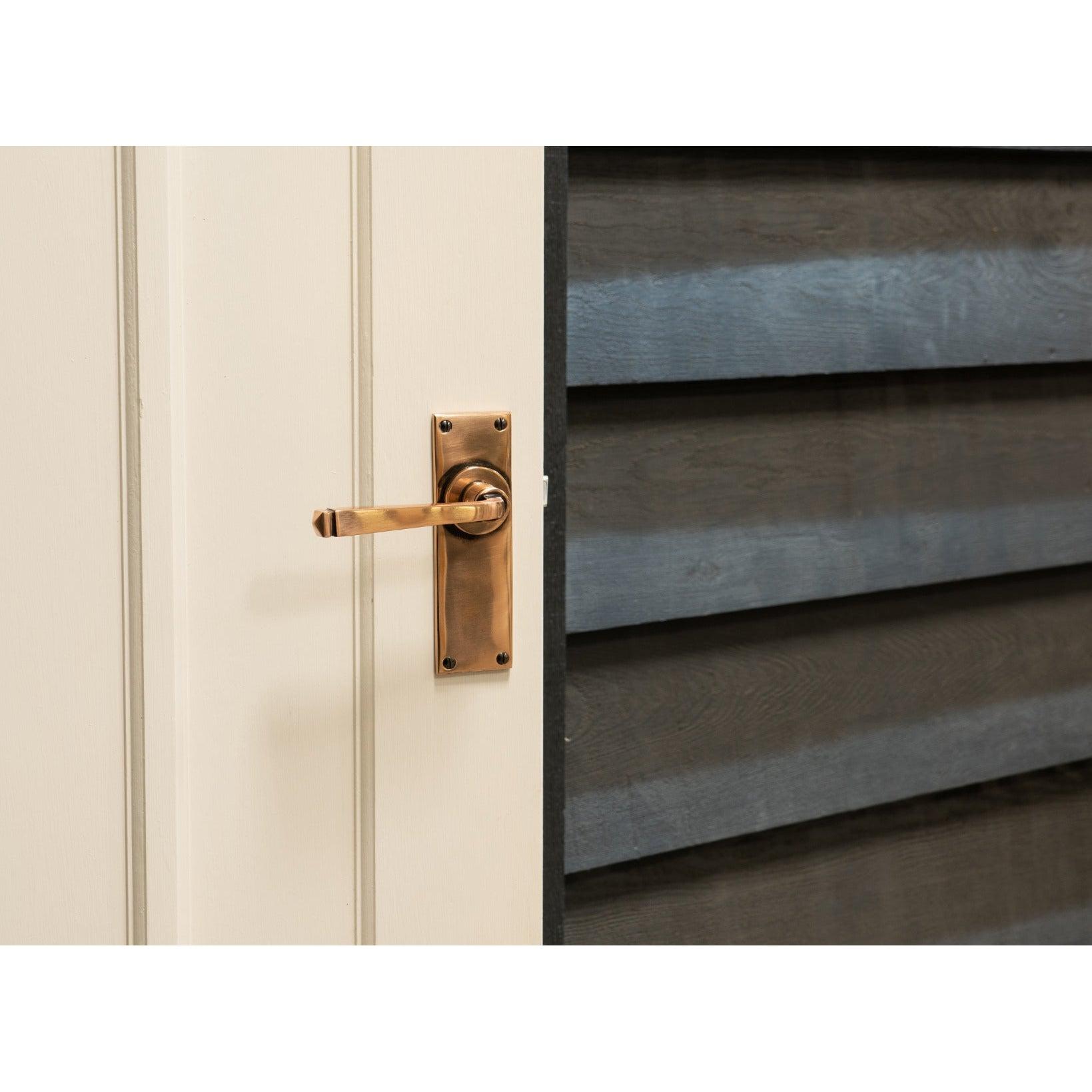 Polished Bronze Avon Lever Latch Set | From The Anvil-Lever Latch-Yester Home