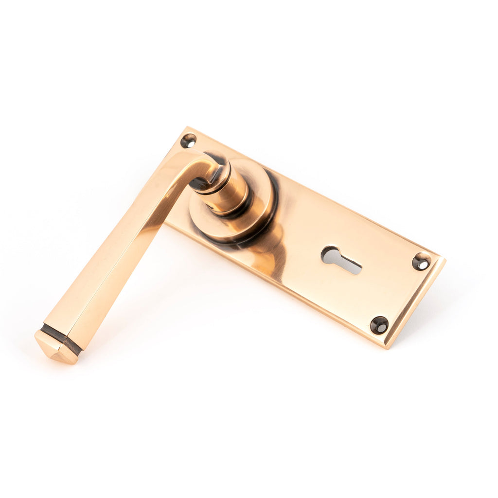 Polished Bronze Avon Lever Lock Set | From The Anvil-Lever Lock-Yester Home