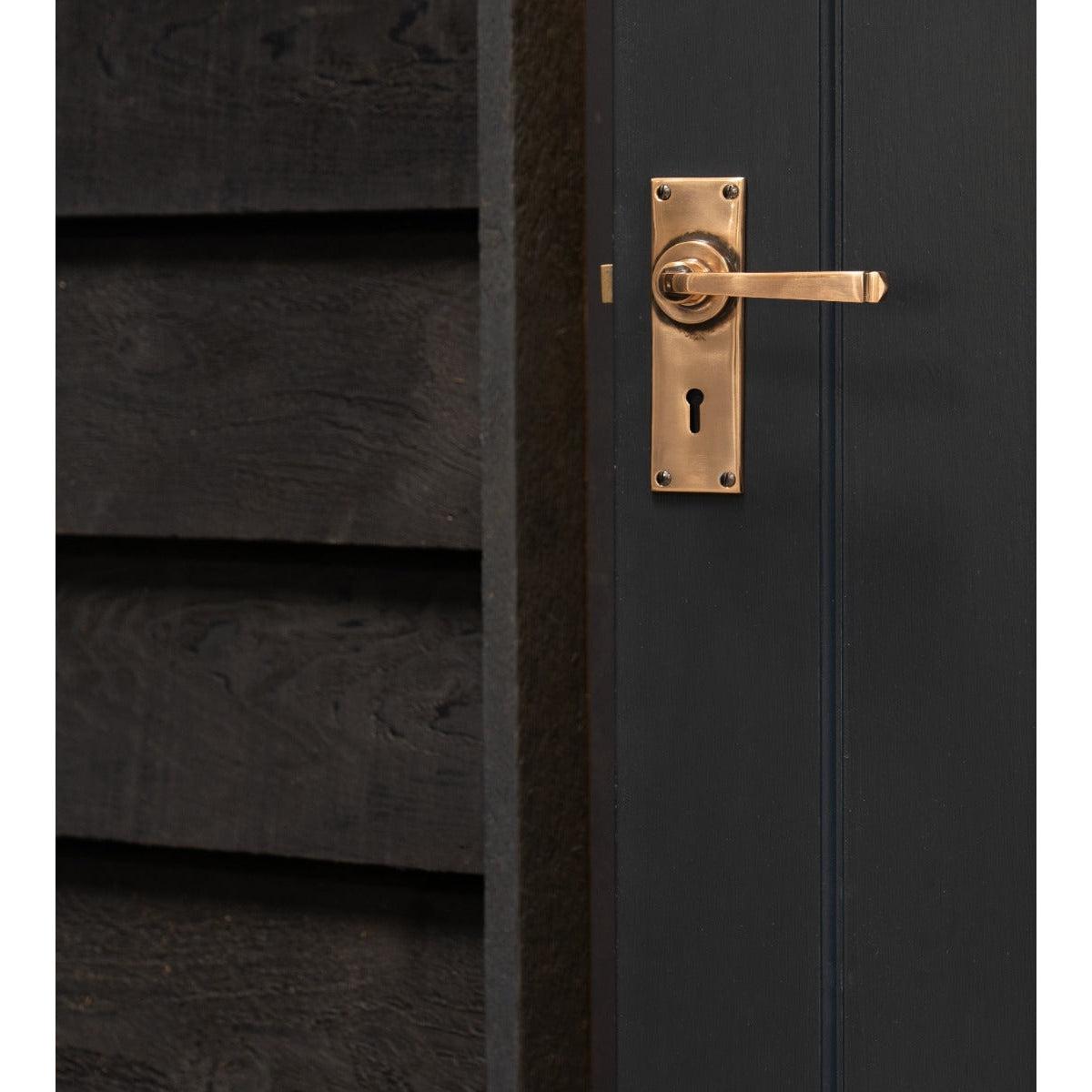 Polished Bronze Avon Lever Lock Set | From The Anvil-Lever Lock-Yester Home