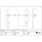 Polished Bronze Avon Slimline Lever Espag. Lock Set | From The Anvil-Espagnolette-Yester Home