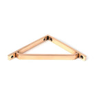 Polished Bronze Barton Shelf Bracket (150mm x 150mm) | From The Anvil-Shelf Brackets-Yester Home