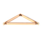 Polished Bronze Barton Shelf Bracket (200mm x 200mm) | From The Anvil - Shelf Brackets - From The Anvil - Yester Home