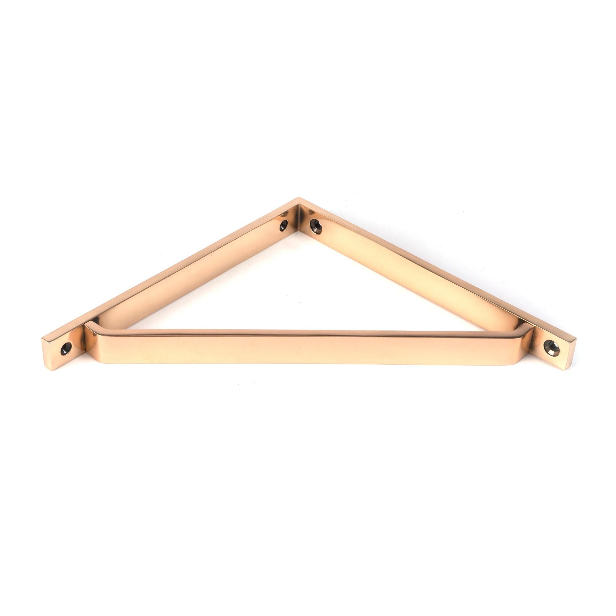 Polished Bronze Barton Shelf Bracket (200mm x 200mm) | From The Anvil - Shelf Brackets - From The Anvil - Yester Home