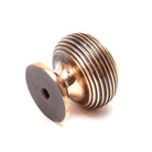Polished Bronze Beehive Cabinet Knob 30mm | From The Anvil-Cabinet Knobs-Yester Home