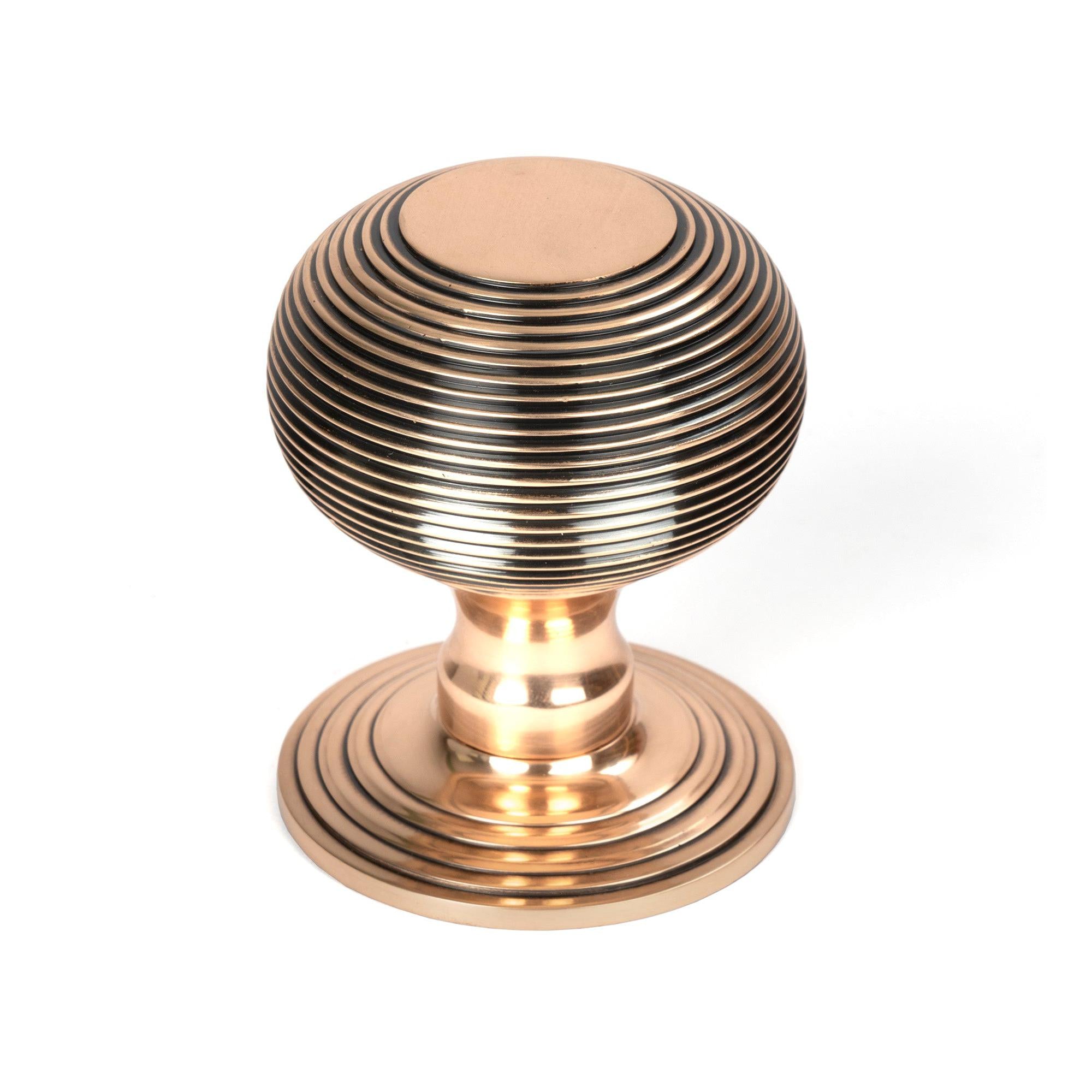 Polished Bronze Beehive Centre Door Knob | From The Anvil - Centre Door Knobs - From The Anvil - Yester Home