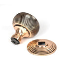 Polished Bronze Beehive Centre Door Knob | From The Anvil-Centre Door Knobs-Yester Home