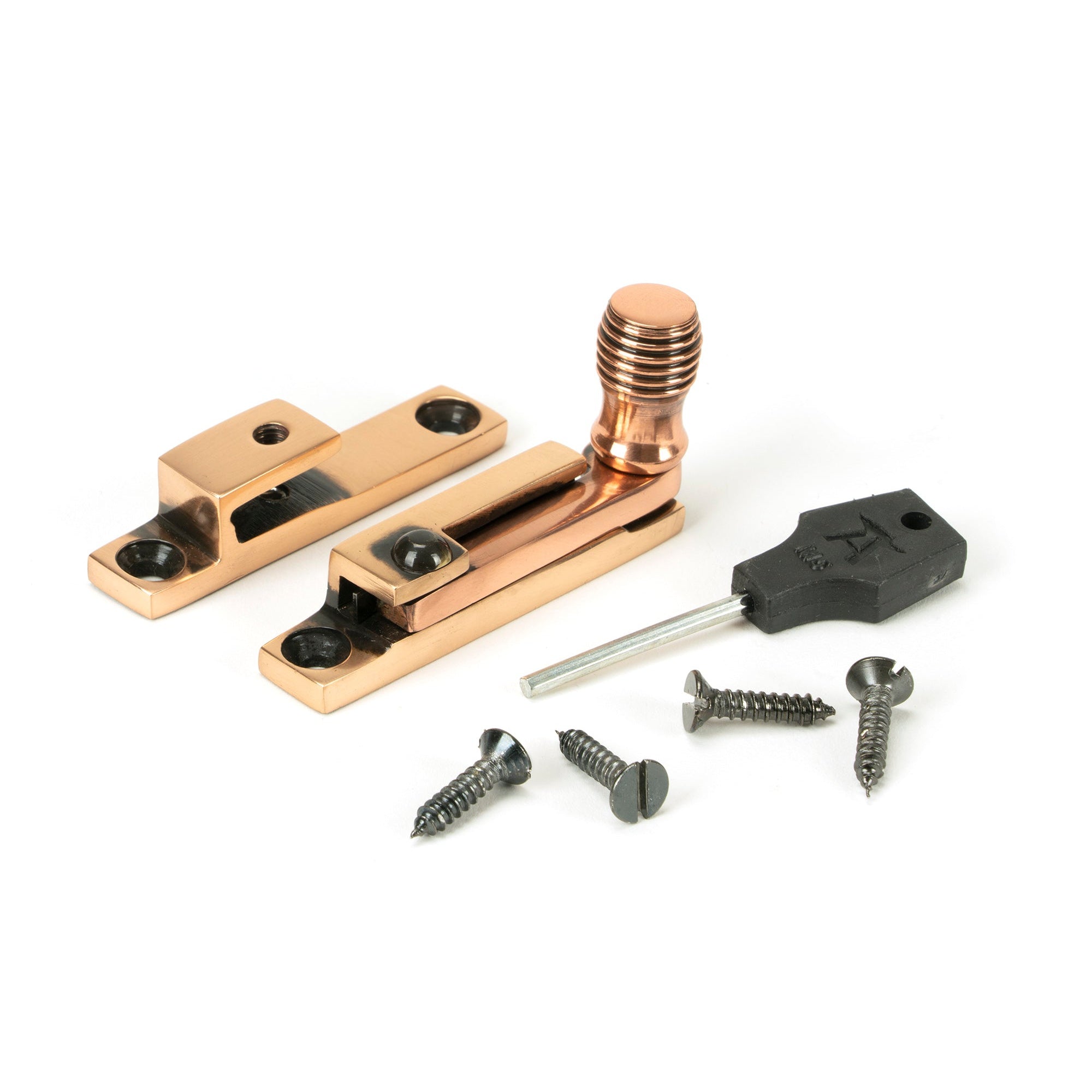 Polished Bronze Beehive Quadrant Fastener - Narrow | From The Anvil-Quadrant Fasteners-Yester Home
