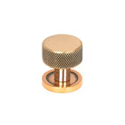 Polished Bronze Brompton Cabinet Knob - 25mm (Plain) | From The Anvil-Cabinet Knobs-Yester Home