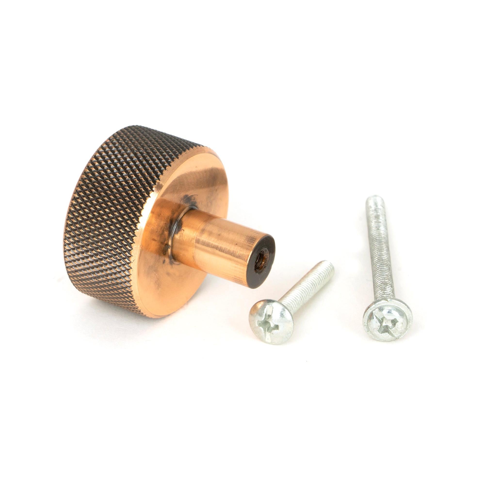 Polished Bronze Brompton Cabinet Knob - 32mm (No rose) | From The Anvil - Cabinet Knobs - From The Anvil - Yester Home