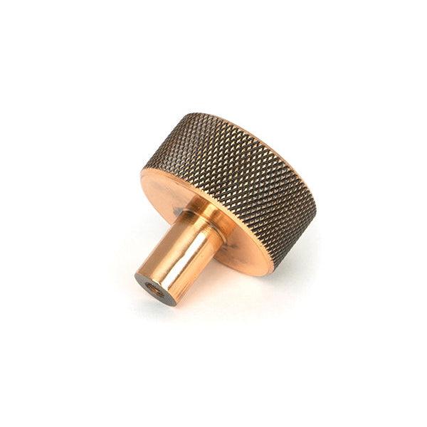 Polished Bronze Brompton Cabinet Knob - 32mm (No rose) | From The Anvil-Cabinet Knobs-Yester Home