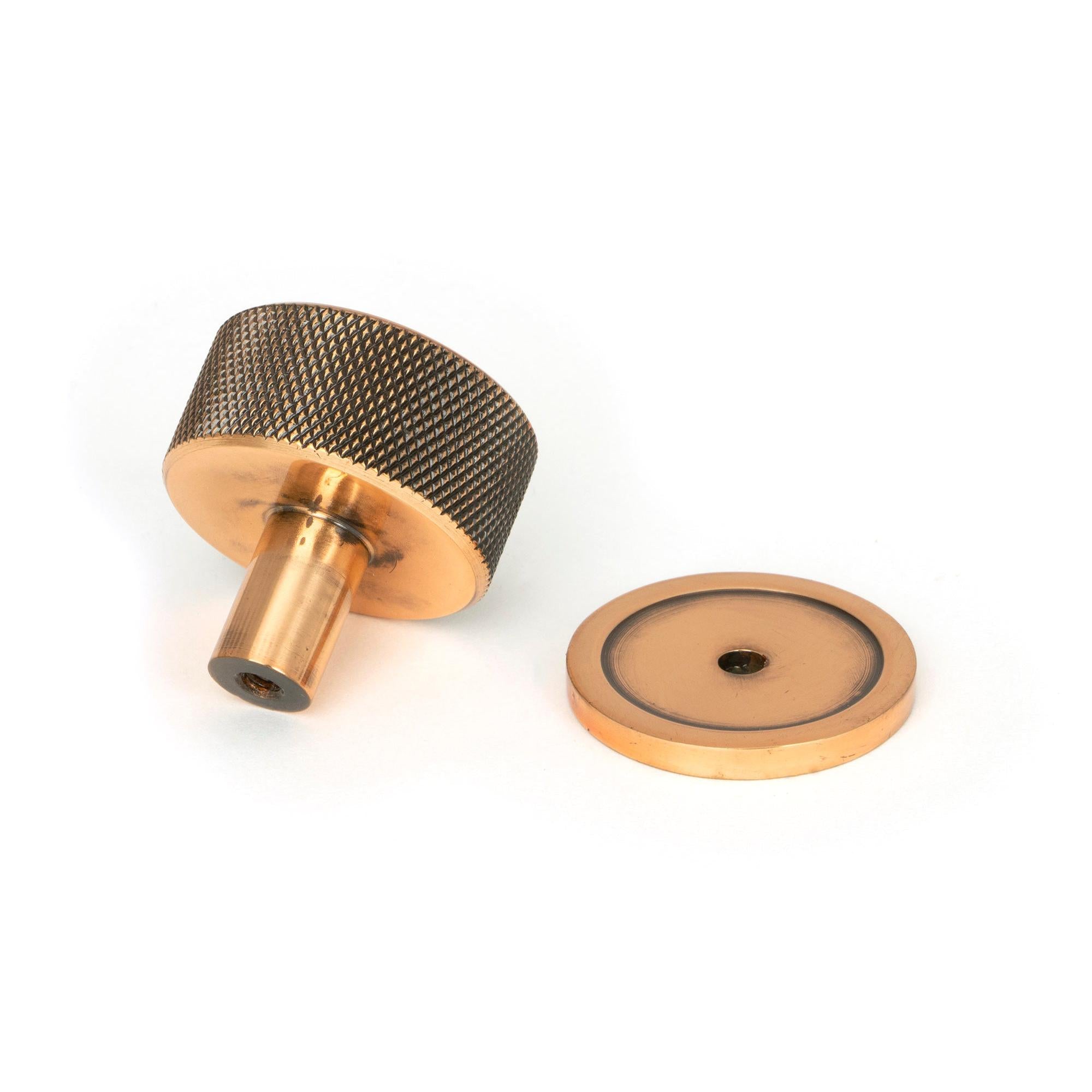 Polished Bronze Brompton Cabinet Knob - 32mm (Plain) | From The Anvil - Cabinet Knobs - From The Anvil - Yester Home
