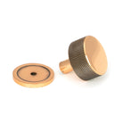 Polished Bronze Brompton Cabinet Knob - 32mm (Plain) | From The Anvil-Cabinet Knobs-Yester Home