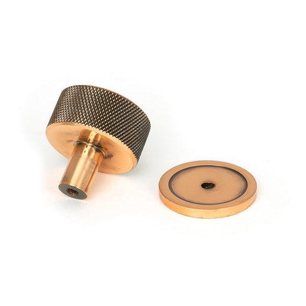 Polished Bronze Brompton Cabinet Knob - 32mm (Plain) | From The Anvil-Cabinet Knobs-Yester Home