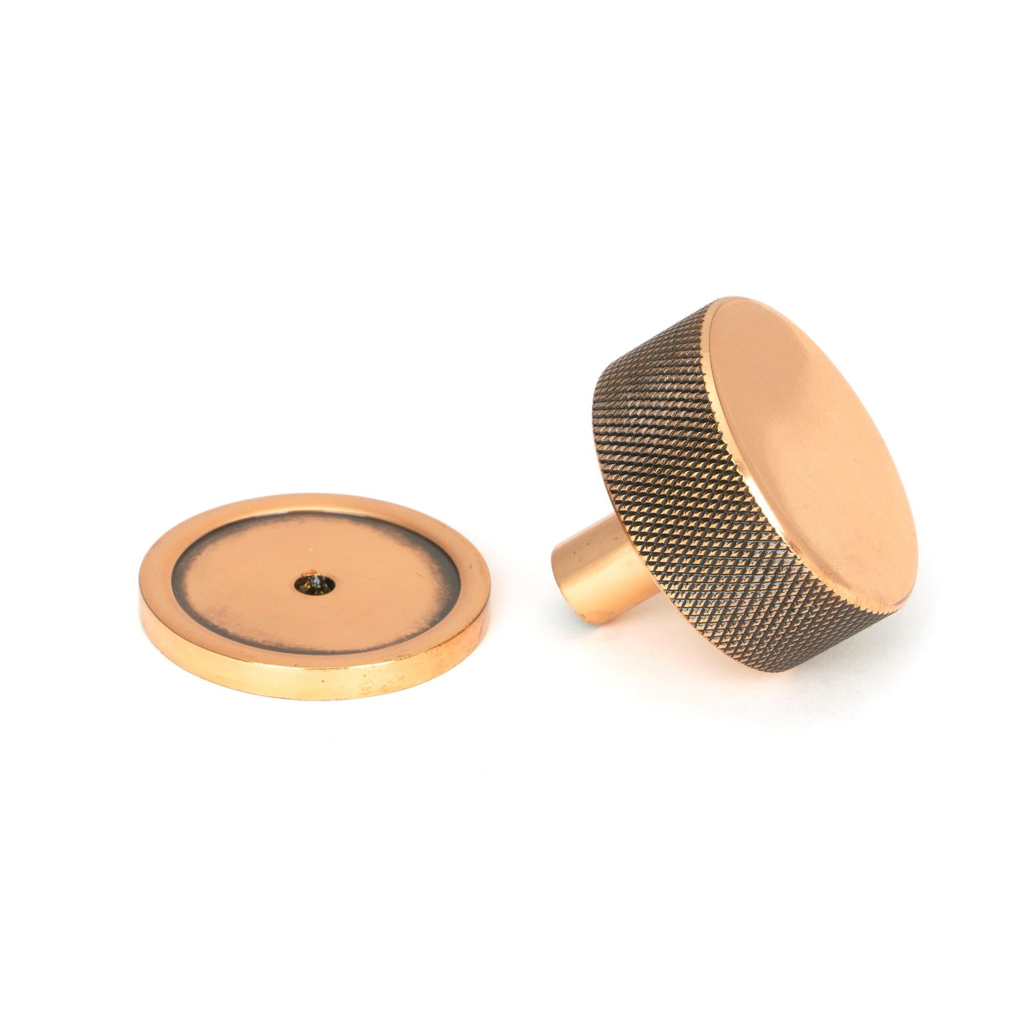 Polished Bronze Brompton Cabinet Knob - 38mm (Plain) | From The Anvil - Cabinet Knobs - From The Anvil - Yester Home