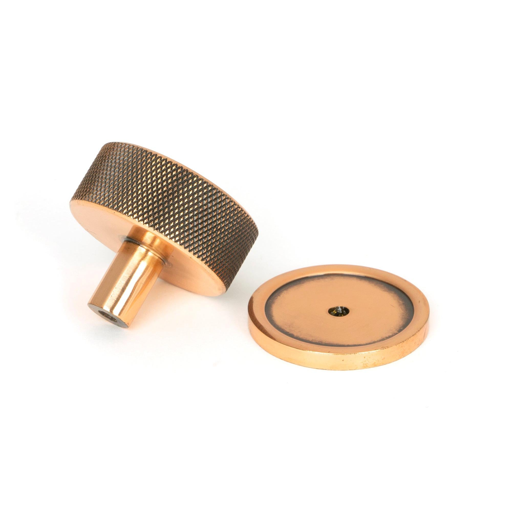 Polished Bronze Brompton Cabinet Knob - 38mm (Plain) | From The Anvil - Cabinet Knobs - From The Anvil - Yester Home