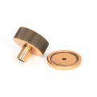 Polished Bronze Brompton Cabinet Knob - 38mm (Plain) | From The Anvil-Cabinet Knobs-Yester Home