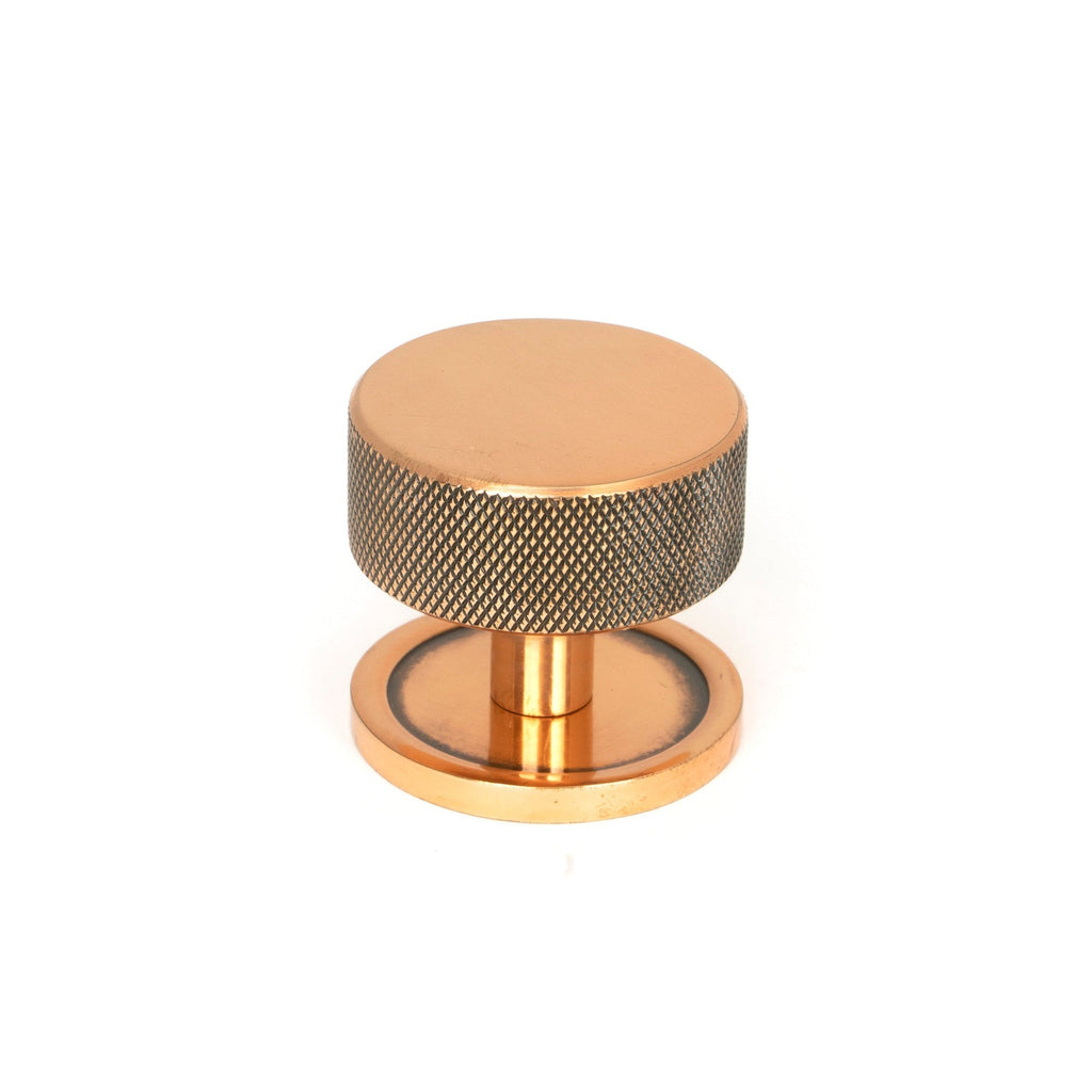 Polished Bronze Brompton Cabinet Knob - 38mm (Plain) | From The Anvil-Cabinet Knobs-Yester Home