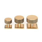 Polished Bronze Brompton Cabinet Knob - 38mm (Square) | From The Anvil-Cabinet Knobs-Yester Home