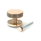 Polished Bronze Brompton Centre Door Knob (Beehive) | From The Anvil - Centre Door Knobs - From The Anvil - Yester Home