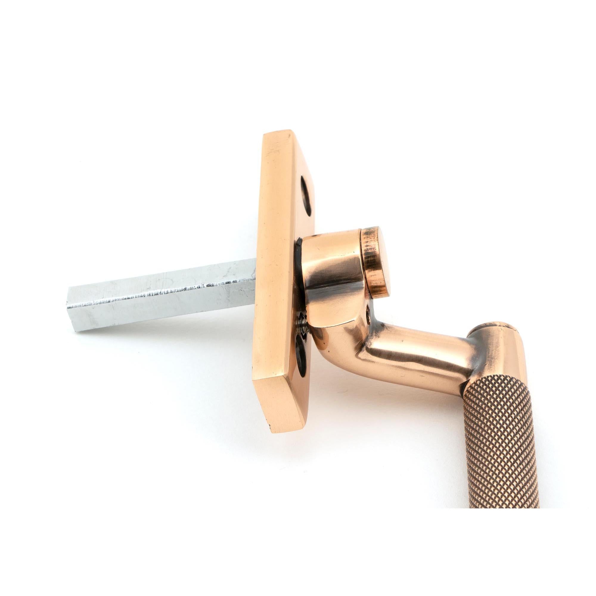 Polished Bronze Brompton Espag - RH | From The Anvil - Espag. Fasteners - From The Anvil - Yester Home