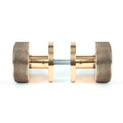Polished Bronze Brompton Mortice/Rim Knob Set (Beehive) | From The Anvil-Mortice Knobs-Yester Home