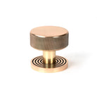 Polished Bronze Brompton Mortice/Rim Knob Set (Beehive) | From The Anvil - Mortice Knobs - From The Anvil - Yester Home