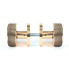 Polished Bronze Brompton Mortice/Rim Knob Set (Plain) | From The Anvil - Mortice Knobs - From The Anvil - Yester Home