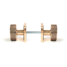 Polished Bronze Brompton Mortice/Rim Knob Set (Square) | From The Anvil - Mortice Knobs - From The Anvil - Yester Home