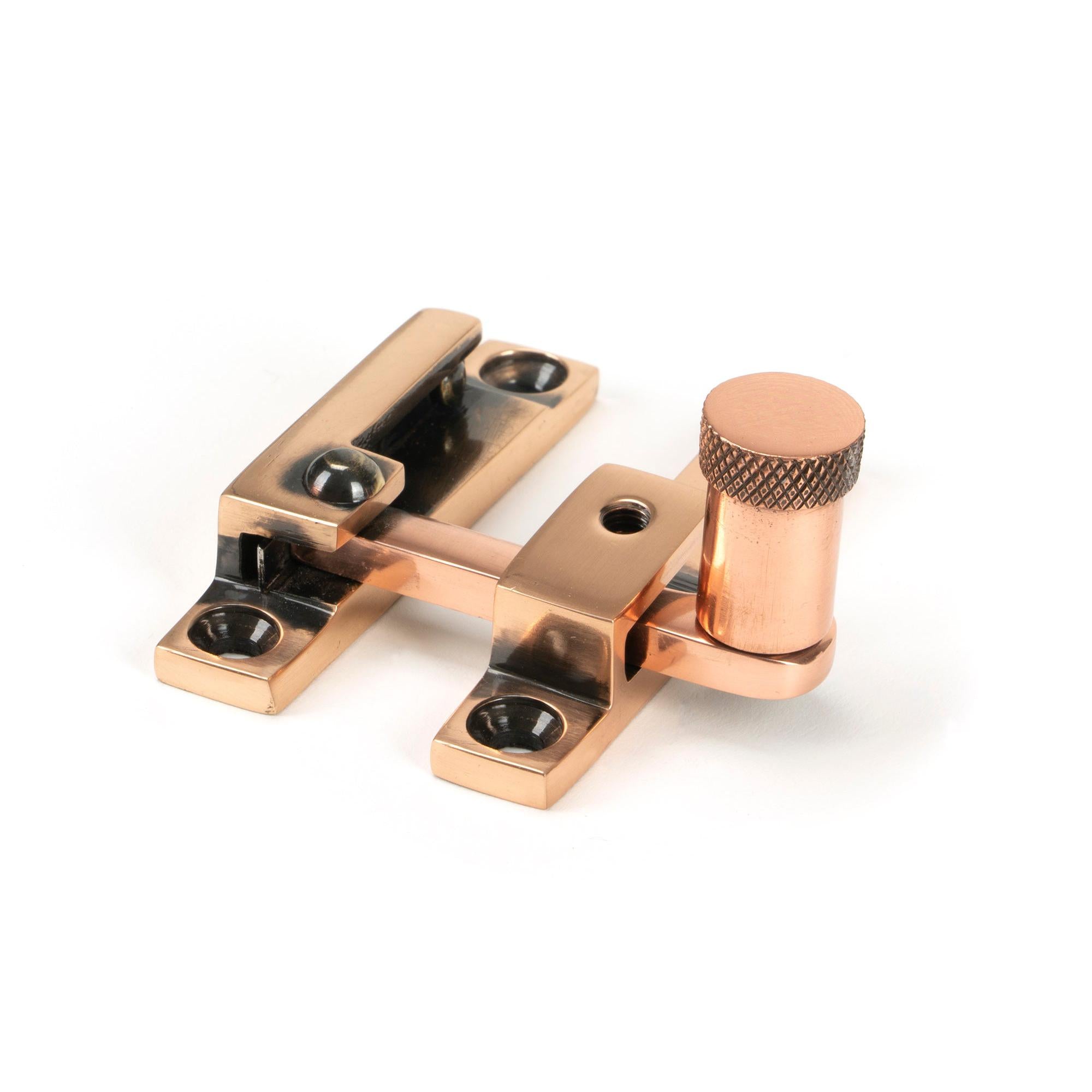 Polished Bronze Brompton Quadrant Fastener - Narrow | From The Anvil - Quadrant Fasteners - From The Anvil - Yester Home