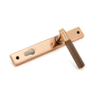 Polished Bronze Brompton Slimline Lever Espag. Lock Set | From The Anvil - Espagnolette - From The Anvil - Yester Home