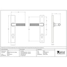 Polished Bronze Brompton Slimline Lever Espag. Lock Set | From The Anvil - Espagnolette - From The Anvil - Yester Home