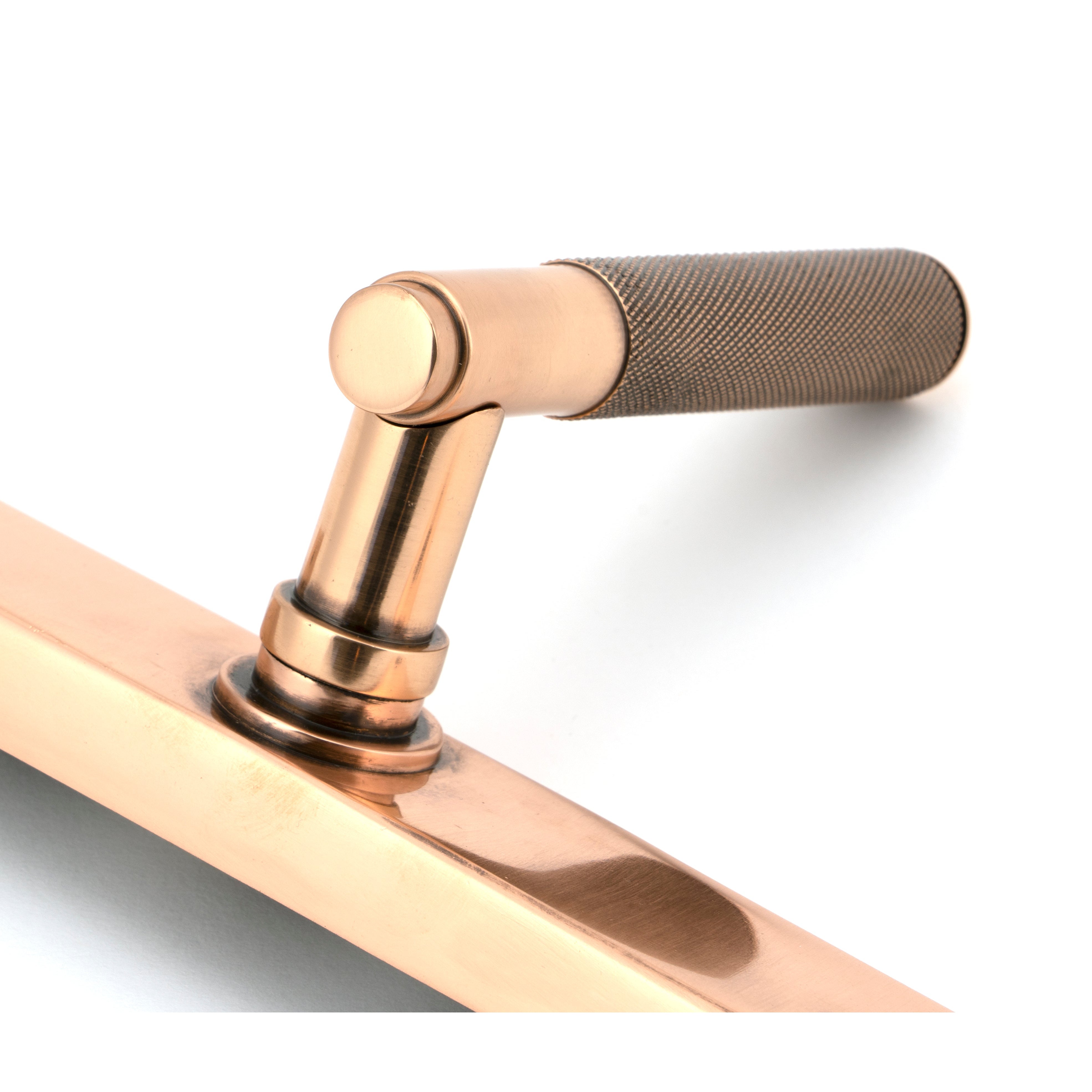 Polished Bronze Brompton Slimline Lever Espag. Lock Set | From The Anvil-Espagnolette-Yester Home