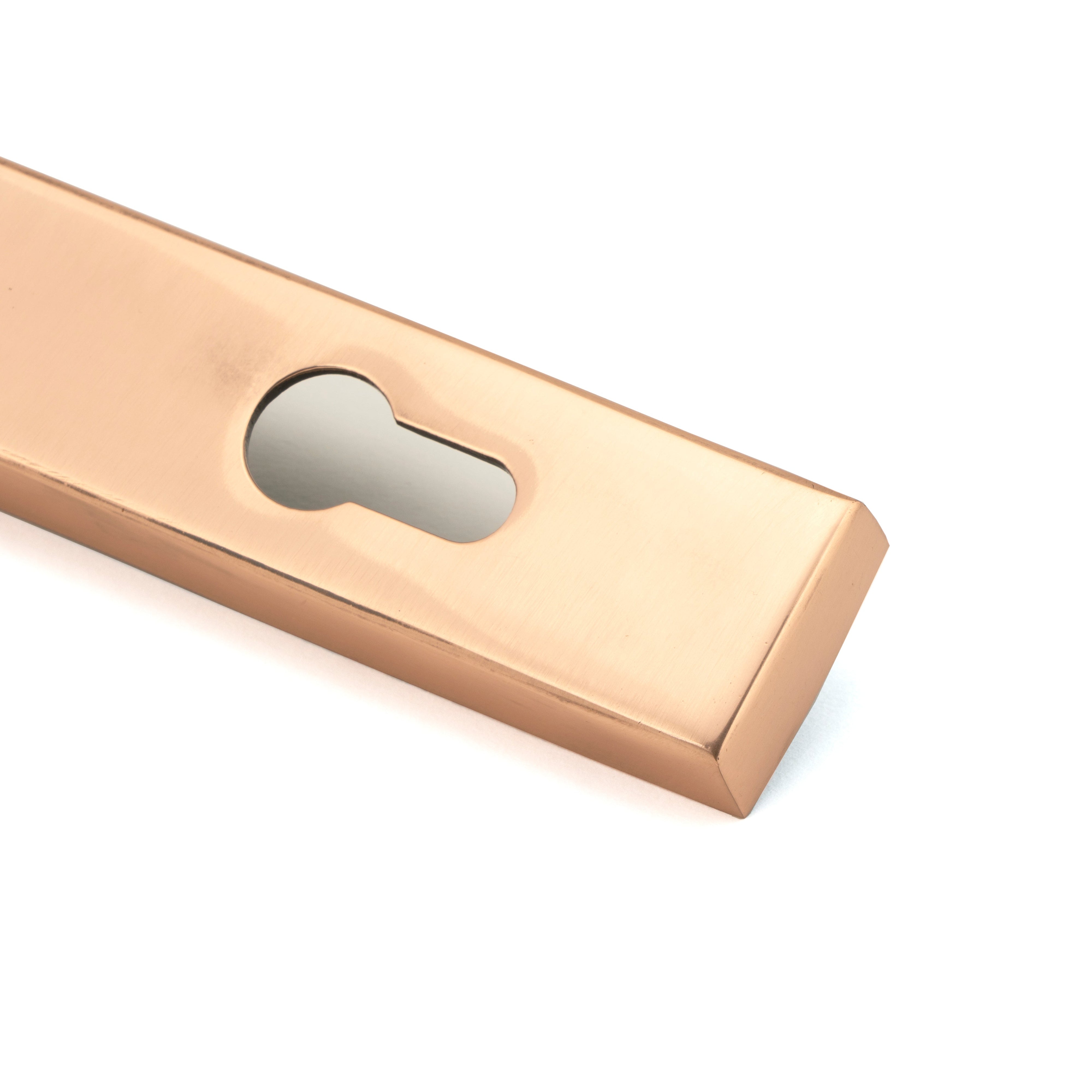 Polished Bronze Brompton Slimline Lever Espag. Lock Set | From The Anvil-Espagnolette-Yester Home