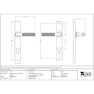 Polished Bronze Brompton Slimline Lever Espag. Lock Set | From The Anvil-Espagnolette-Yester Home