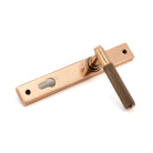 Polished Bronze Brompton Slimline Lever Espag. Lock Set | From The Anvil-Espagnolette-Yester Home