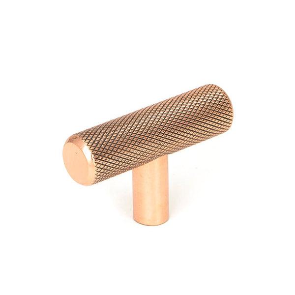 Polished Bronze Brompton T-Bar | From The Anvil-Cabinet Knobs-Yester Home