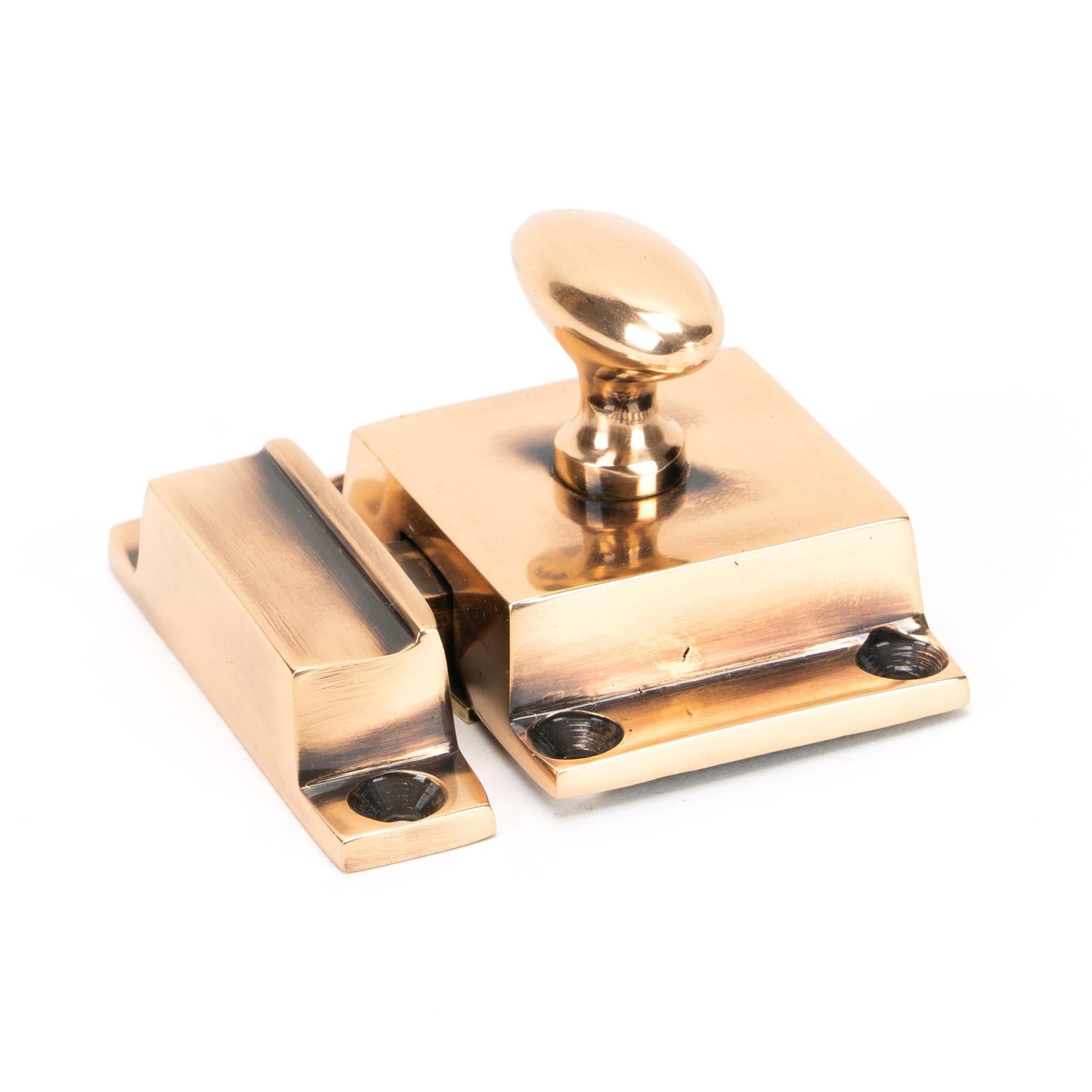 Polished Bronze Cabinet Latch | From The Anvil - Cabinet Latches & Catches - From The Anvil - Yester Home