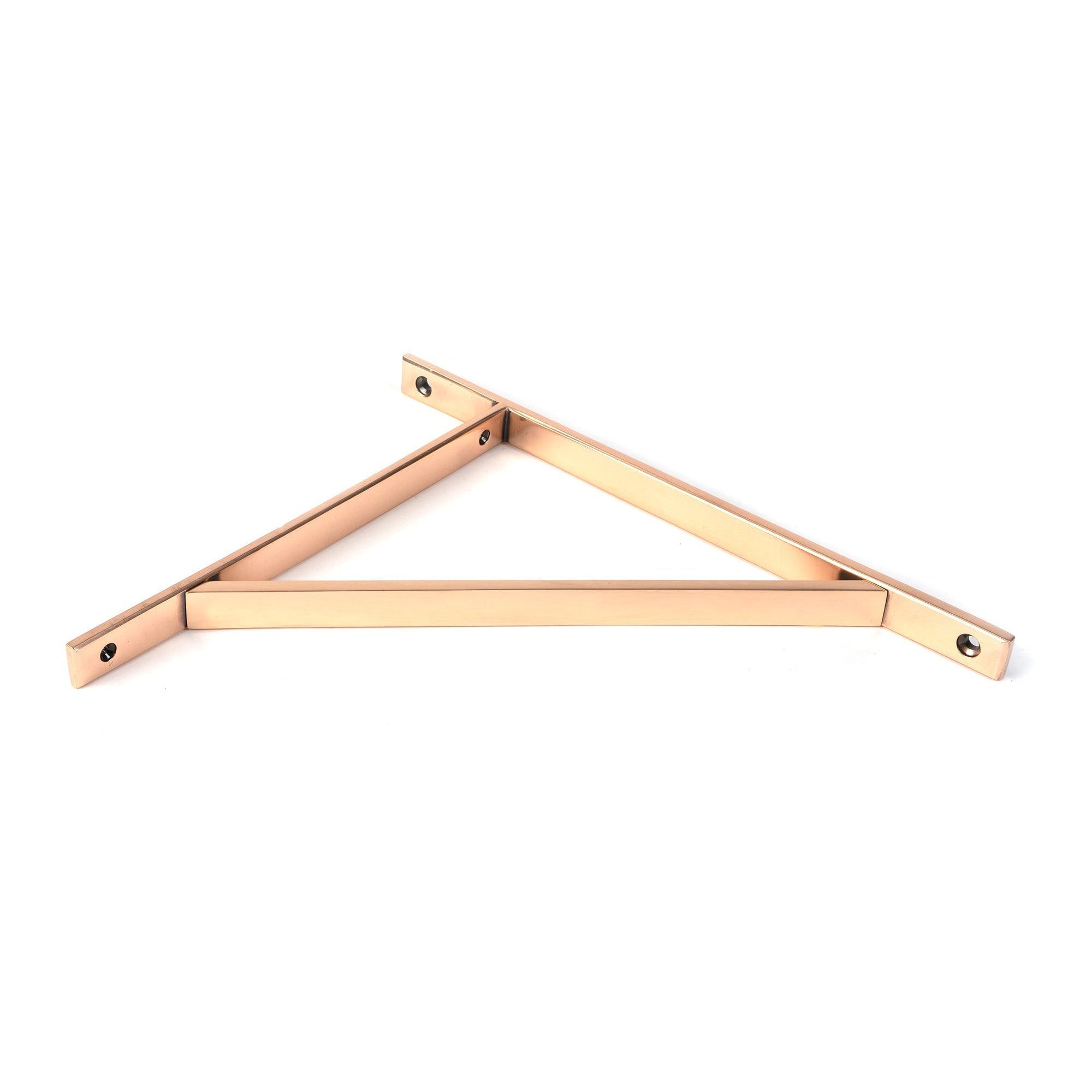 Polished Bronze Chalfont Shelf Bracket (314mm x 250mm) | From The Anvil-Shelf Brackets-Yester Home