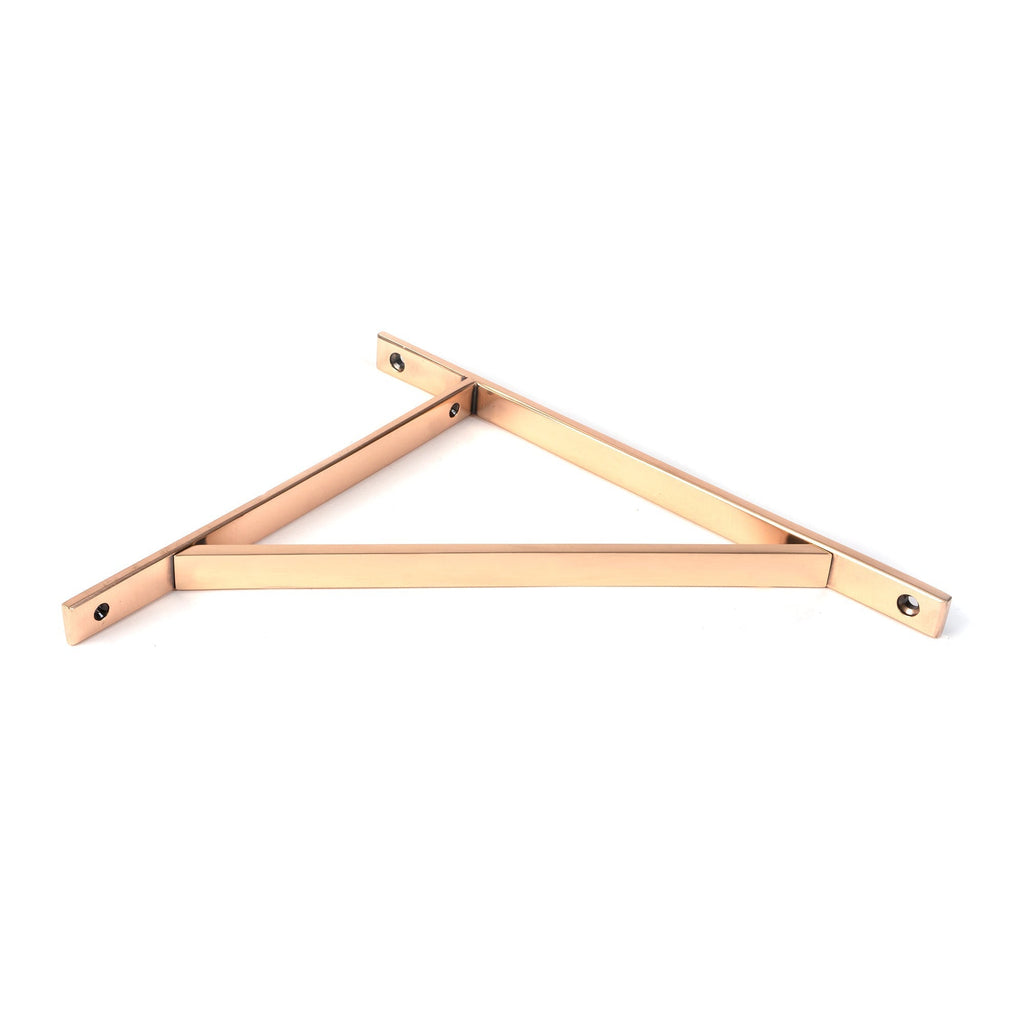 Polished Bronze Chalfont Shelf Bracket (314mm x 250mm) | From The Anvil