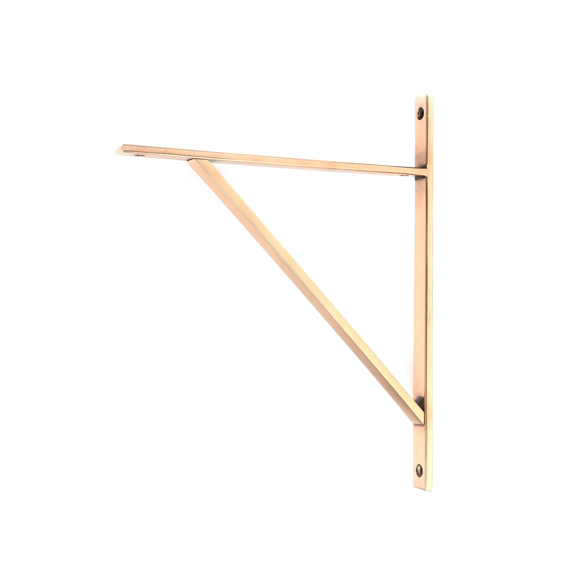 Polished Bronze Chalfont Shelf Bracket (314mm x 250mm) | From The Anvil-Shelf Brackets-Yester Home
