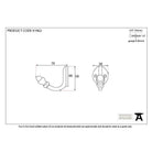 Polished Bronze Coat Hook | From The Anvil-Coat Hooks-Yester Home